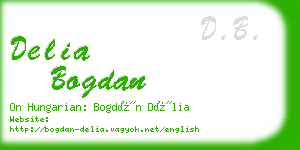 delia bogdan business card